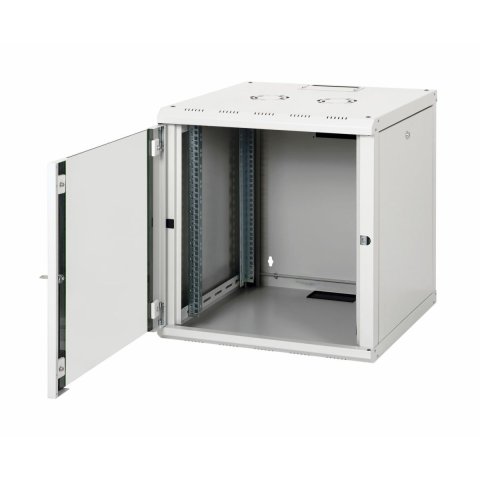 Armario Mural 19" Equip 12u 600 X 600 X 640 Color Blanco Puerta De Cristal Templado