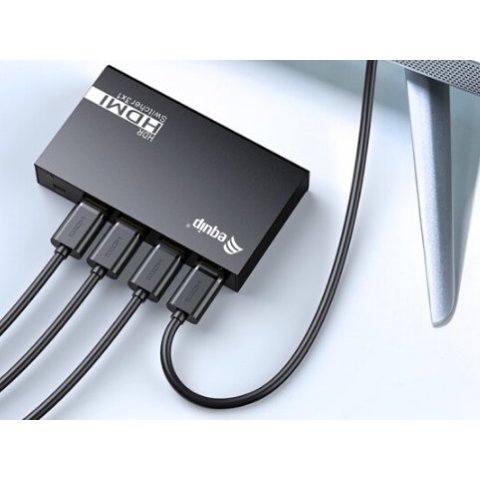 Switch Hdmi 2.0 4k 3x1 Alimentacion Por Usb Equip
