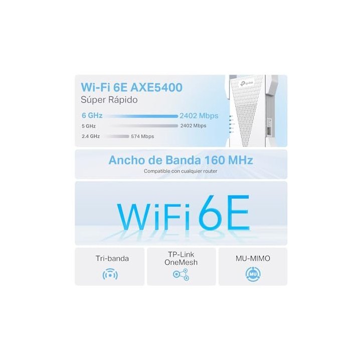 Range Extender Mesh Wifi 7 Tp-link Re655be...