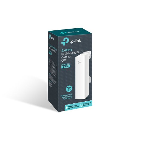 Punto De Acceso Wifi Tp-link Cpe210 Alta Potencia Exterior 300mb 2,4ghz Antena 9dbi Poe Pasivo Sistema De Gestion Centralizad