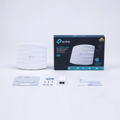 Punto De Acceso Interior Wifi Tp-link Eap225 Ac1350 450mb En 2,4ghz Y 867mb En 5ghz 1xpto Giga Montaje En Techo Y Pared Poe P