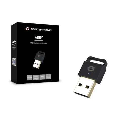 Adaptador Conceptronic Usb Bluetooth 5.0 Nano Alcance 20m Abby06b