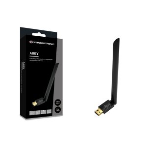 Adaptador Bluetooth Conceptronic Abby017b Usb Bluetooth 5.3 Largo Alcance 100m 5 Dispositivos Simultaneos 2