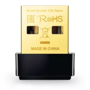 Usb Wifi Dualband Tp-link Archer T2u Tamaño Nano Ac600 150mb En 2,4ghz Y 433mb En 5ghz