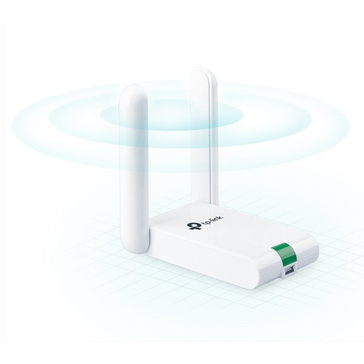 Usb Wifi Tp-link Wn822n 300mb Alta Ganancia 2 Antenas Fijas Cable De Extension Usb