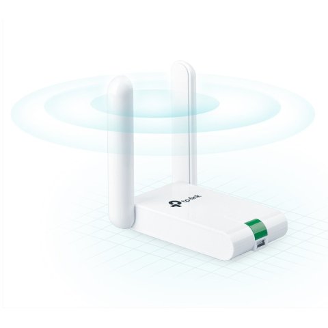 Usb Wifi Tp-link Wn822n 300mb Alta Ganancia 2 Antenas Fijas Cable De Extension Usb