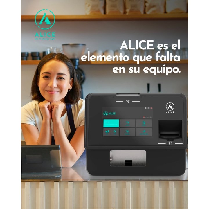 Maquina De Autocobro Alice Negra 