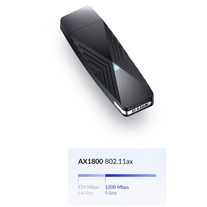 Usb Wifi 6 Dualband D-link Dwa-x1850 Hasta 500mb En 2,4ghz Y 1200mb En 5ghz Wpa3 Ofdma Usb 3.02