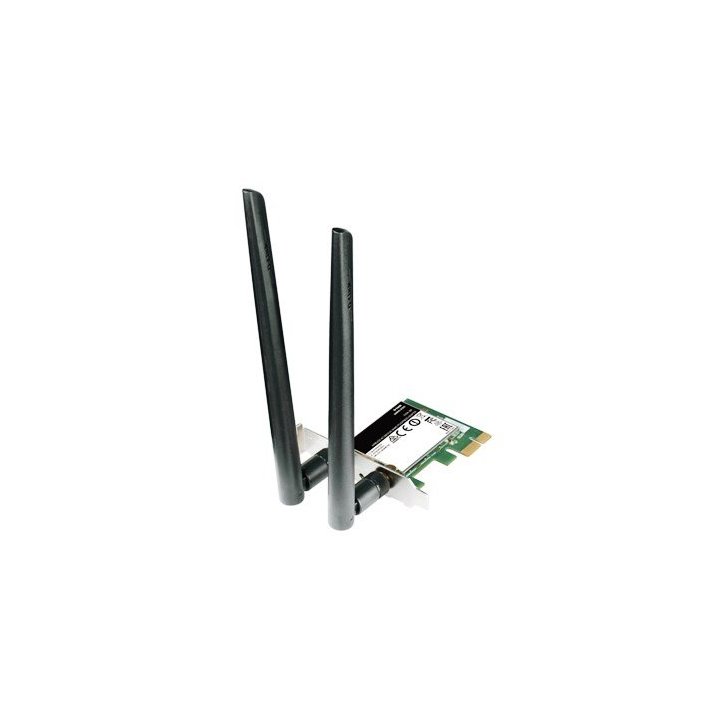 Pci Express Wifi Dualband Dlink Dwa-582 Ac1200 300mb En 2,4ghz Y 867mb En 5ghz 2 Antenas Desmontables