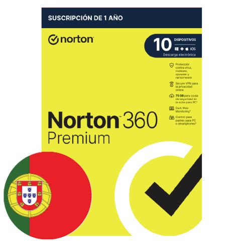Norton 360 Premium 75gb Portugues 1 User 10 Device 12mo **l. Electronica