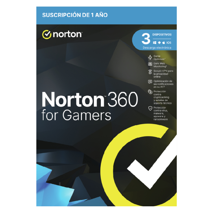 Norton 360 For Gamers 50gb Es 1 User 3 Device 12mo **l. Electronica