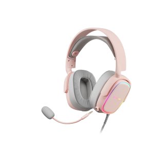 Headset Mars Gaming Mhax Pink Jack 3.5mm Altavoces Hi-fi De 53mm Microfono Extraible Iluminacion Rgb Compatible Ps4, Xbox, Sw 2