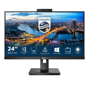 Monitor 24" Dp Hdmi Dvi-d Vga Philips 242b1h 00 Ips Fhd 75hz 4ms 300cd Vesa 100x100 2x2w Webcam Negro 2