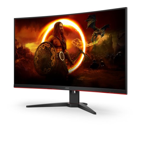 Monitor 32" Curvo Dp Hdmi Aoc 27b35hm Va Fhd 240hz 0.5ms 1500r Vesa 100x100 Negro