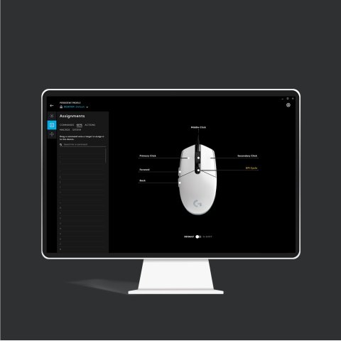 Mouse Logitech G203 Lightsync Rgb 8000dpi 6 Botones Color Negro