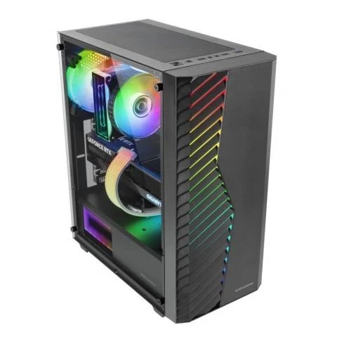 Caja Atx Mars Gaming Mcvolt Ventana Cristal Templado Argb Gpu 327-267mm 2x3.5 2x2.5 Negro