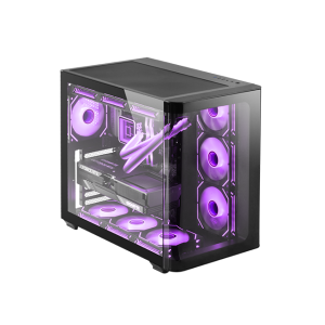 Caja Atx Semitorre Gaming Mars Gaming Mcfusion Cristal...
