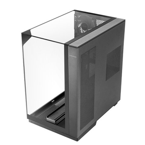 Caja Atx Semitorre Gaming Mars Gaming Mc3gf Triple Cristal Templado Argb Gpu 383mm 1x3.5 3x2.5 Negro