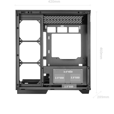 Caja Atx Semitorre Gaming Mars Gaming Mc3gf...