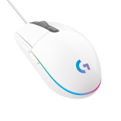 Mouse Logitech G203 Lightsync Rgb 8000dpi 6 Botones Color Blanco