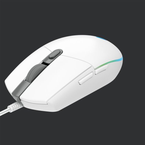 Mouse Logitech G203 Lightsync Rgb 8000dpi 6 Botones Color Blanco