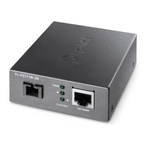 Convertidor De Fibra Tp-link Fc111b-20 Single-mode Sc Wdm Bidireccional De 1p Rj45 10 100 A 1p Sc Port 100mbps