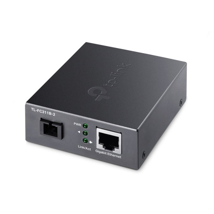 Convertidor De Fibra Tp-link Fc311b-2 Single-mode Gigabit Bidireccional De 1p Rj45 10 100 1000 A 1p Sc Port Gigabit Cobertura