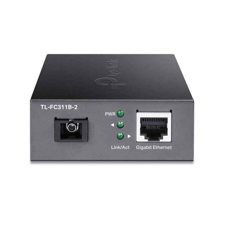 Convertidor De Fibra Tp-link Fc311b-2 Single-mode Gigabit Bidireccional De 1p Rj45 10 100 1000 A 1p Sc Port Gigabit Cobertura