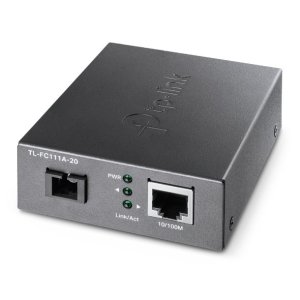 Convertidor De Fibra Tp-link Fc111a-20 Single-mode Sc Wdm Bidireccional De 1p Rj45 10 100 A 1p Sc Port 100mbps