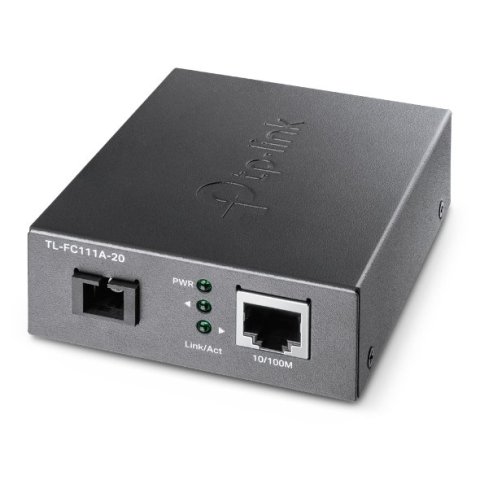 Convertidor De Fibra Tp-link Fc111a-20 Single-mode Sc Wdm Bidireccional De 1p Rj45 10 100 A 1p Sc Port 100mbps