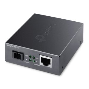 Convertidor De Fibra Tp-link Fc111pb-20 Single-mode Sc Wdm Bidireccional De 1p Rj45 10 100 Poe A 1p Sc Port 100mbps