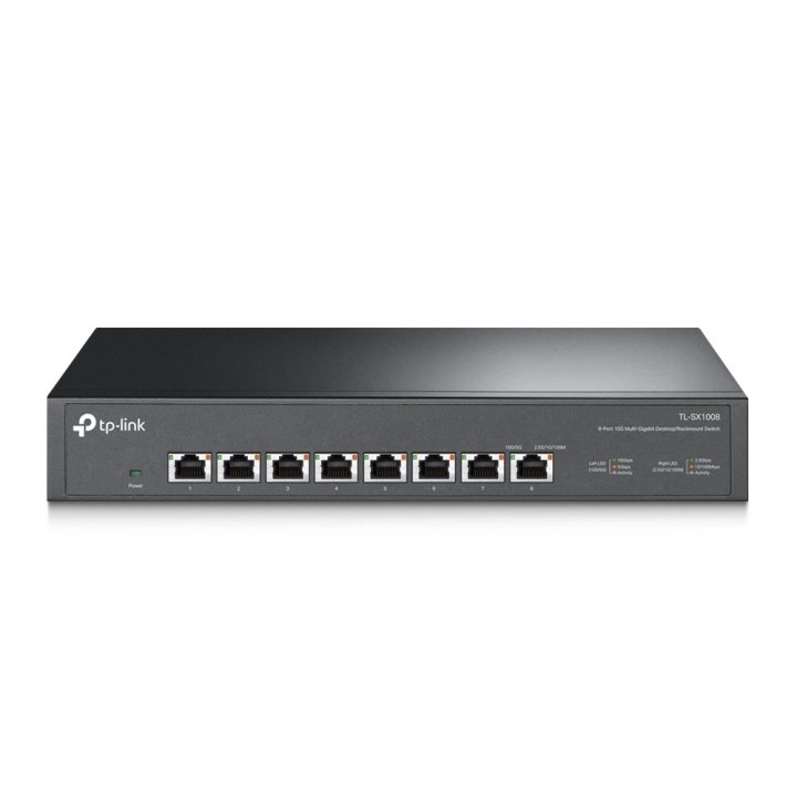 Switch No Gestionable Tp-link Sx1008 8p 10gbps Carcasa De Metal No Rack