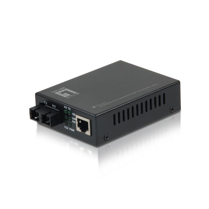 Conversor Fibra Optica Level One 10 100tx A 100base-fx Sc (40km)