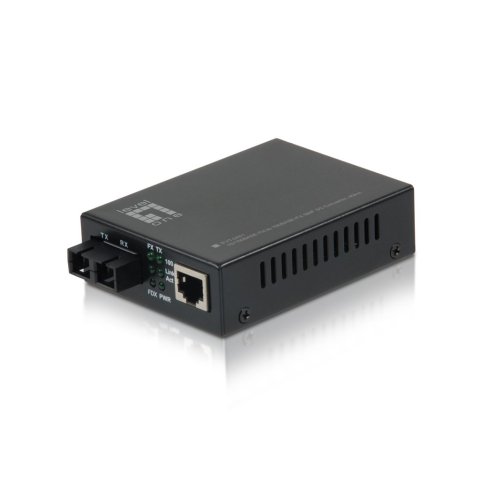 Conversor Fibra Optica Level One 10 100tx A 100base-fx Sc (40km)