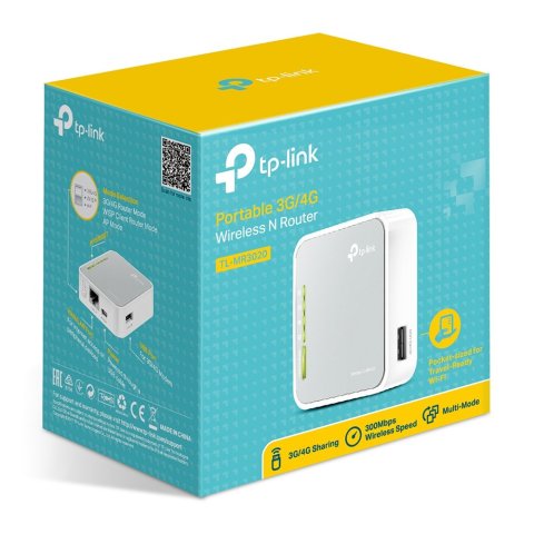 Router Wifi Movil 3g 4g Tp-link Mr3020 Para Usb 3g 4g Wifi 300mb 2 Antenas Desmontables
