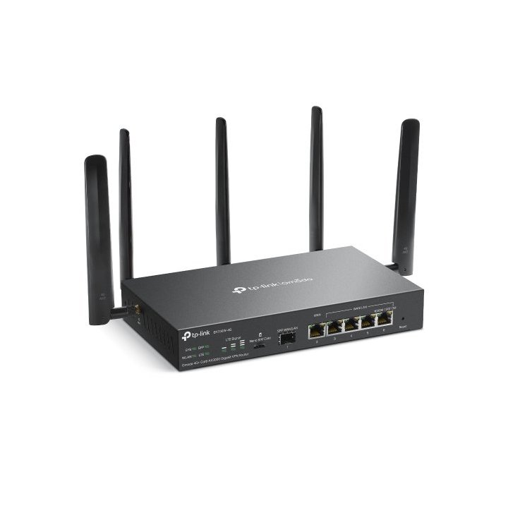 Router Vpn Tp-link Er706w-4g Gigabit Omada Ax3000 Ranura Nanosim 4g 1p Sfp Y 5p Rj45 Omada Mesh Wifi6 Doble Banda