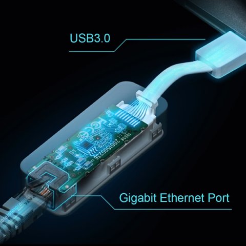 Conversor Tp-link Ue300 De Usb3.0 A Ethernet Gigabit