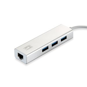 Adaptador Usb 3.0 A Gigabit Ethernet Rj45 Level One Con Hub Usb 3.0 2