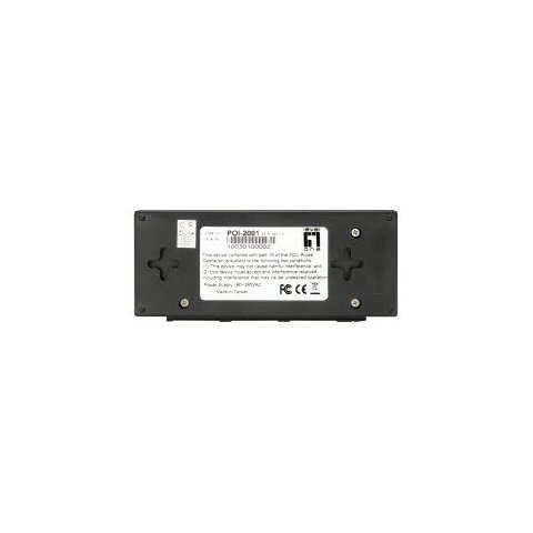 Poe Injector Adapter Gigabit Level One Pasa Datos Y Alimentacion Por El Mismo Cable Hasta 100m 15.4w