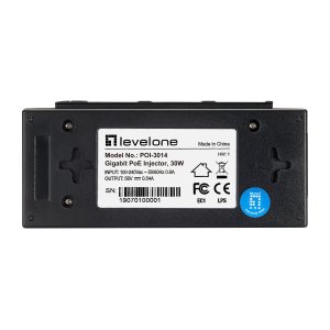 Poe Injector Adapter Gigabit Level One 30w Pasa Datos Y Alimentacion Por El Mismo Cable Hasta 100m 2