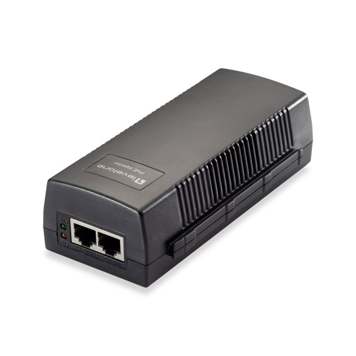 Poe Injector Adapter 10 100 Level One Pasa Datos Y Alimentacion Por El Mismo Cable 15.4w