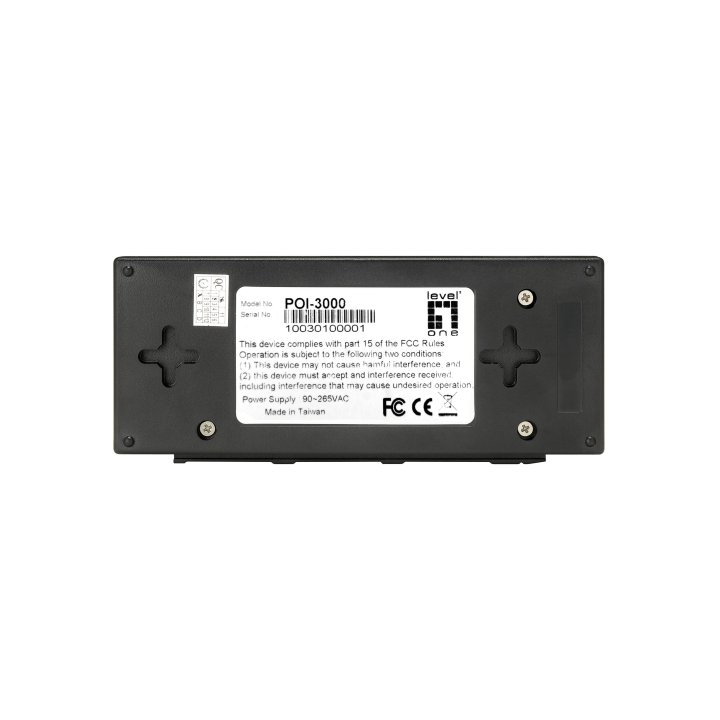 Poe Injector Adapter Gigabit Level One Pasa Datos Y Alimentacion Por El Mismo Cable Hasta 100m