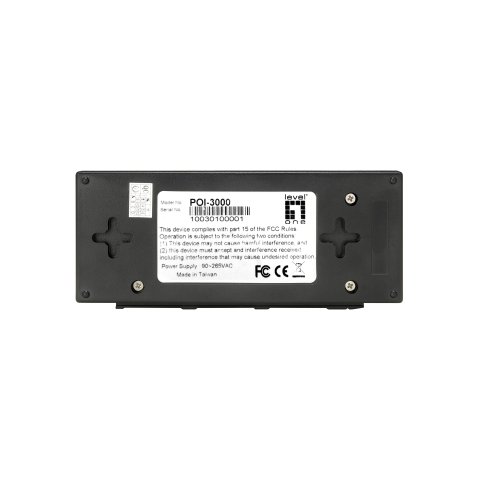 Poe Injector Adapter Gigabit Level One Pasa Datos Y Alimentacion Por El Mismo Cable Hasta 100m