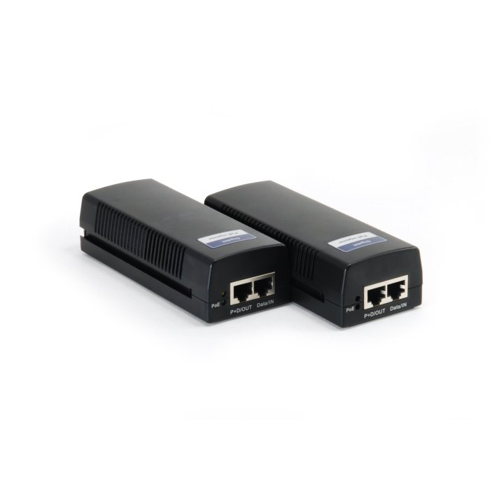 Poe Injector Adapter Gigabit Level One Pasa Datos Y Alimentacion Por El Mismo Cable Hasta 100m