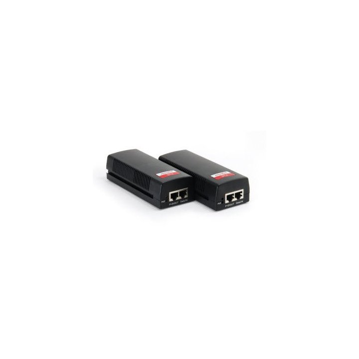 Poe Injector Adapter Level One Cat5e Pasa Datos Y Alimentacion Por El Mismo Cable Hasta 100 Mts