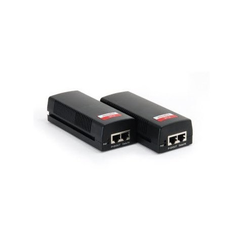 Poe Injector Adapter Level One Cat5e Pasa Datos Y Alimentacion Por El Mismo Cable Hasta 100 Mts