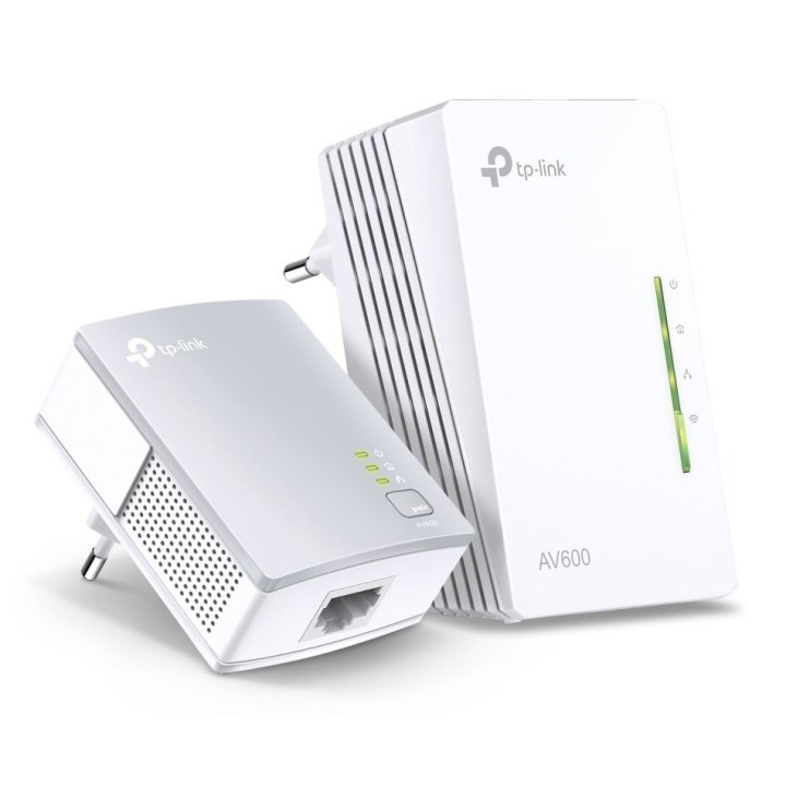 Homeplug Wifi Tp-link Tl-wpa4221kit 300mb Av600 Con 2 Puertos Ethernet Kit Compuesto De Un Tl-wpa4220 Y Un Tl-pa4010