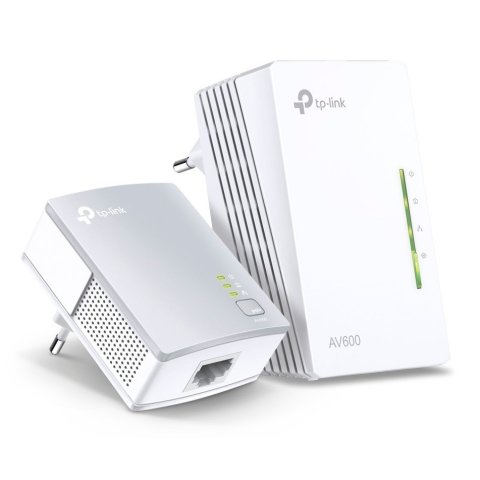 Homeplug Wifi Tp-link Tl-wpa4221kit 300mb Av600 Con 2 Puertos Ethernet Kit Compuesto De Un Tl-wpa4220 Y Un Tl-pa4010