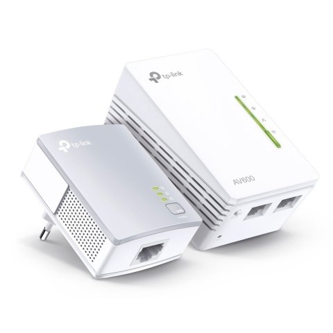 Homeplug Wifi Tp-link Tl-wpa4221kit 300mb Av600 Con 2 Puertos Ethernet Kit Compuesto De Un Tl-wpa4220 Y Un Tl-pa4010