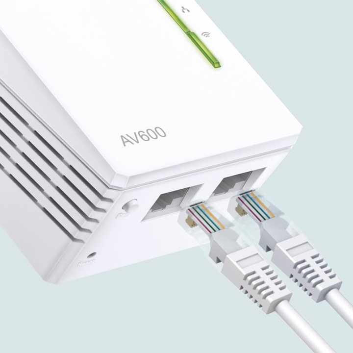 Homeplug Wifi Tp-link Tl-wpa4221kit 300mb Av600 Con 2 Puertos Ethernet Kit Compuesto De Un Tl-wpa4220 Y Un Tl-pa4010